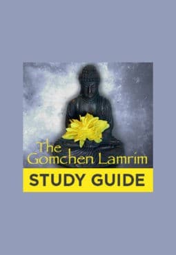 Book cover of the Study Guide for Gomchen Lamrim