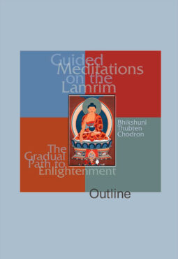 Book cover of the Study Guide Guided Meditations on the Lamrim