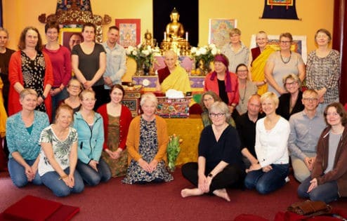 Group photo from teachings at Phendeling Center.