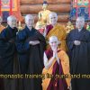 Buddhist nuns after an ordination ceremony.