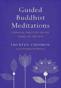 Okładka książki z przewodnikiem medytacji buddyjskich