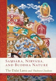 Boekomslag van Samsara, Nirvana en Boeddhanatuur