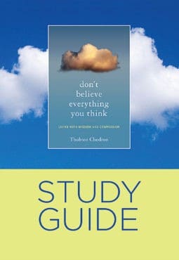 Book cover of the study guide for Don't Believe Everything You Think