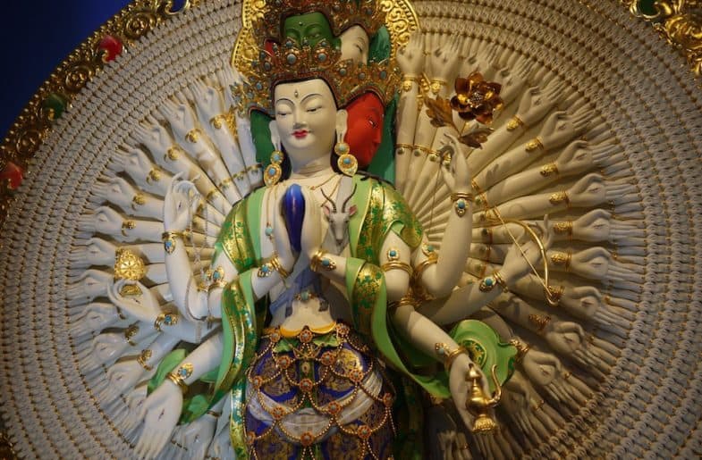 1000-armed Chenrezig at Amitabha Buddhist Centre Singapore.