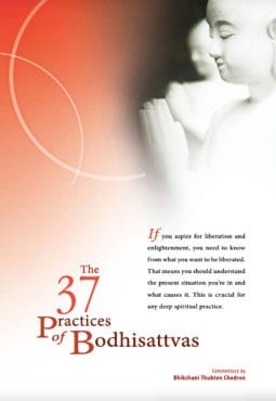 Book cover of 37 Practices of Bodhisattvas