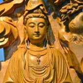 Wooden Kuan Yin Statue