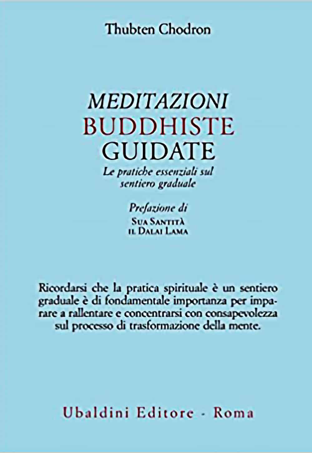 Cover of Guided Buddhist Meditations translation in Italian