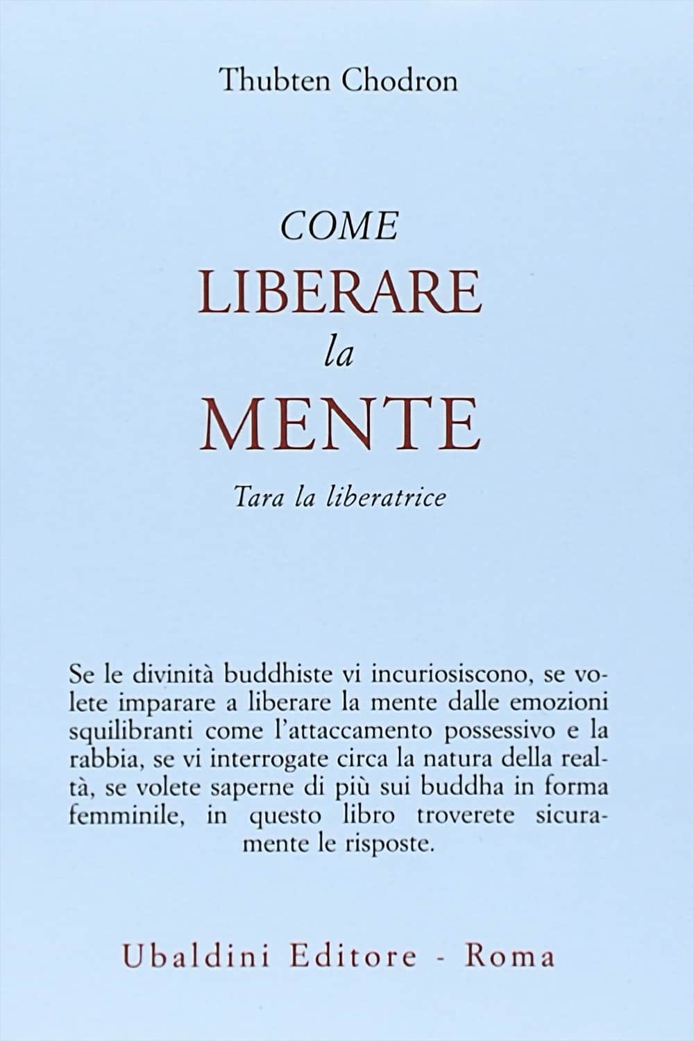 Cover of How to Free Your Mind in Italian