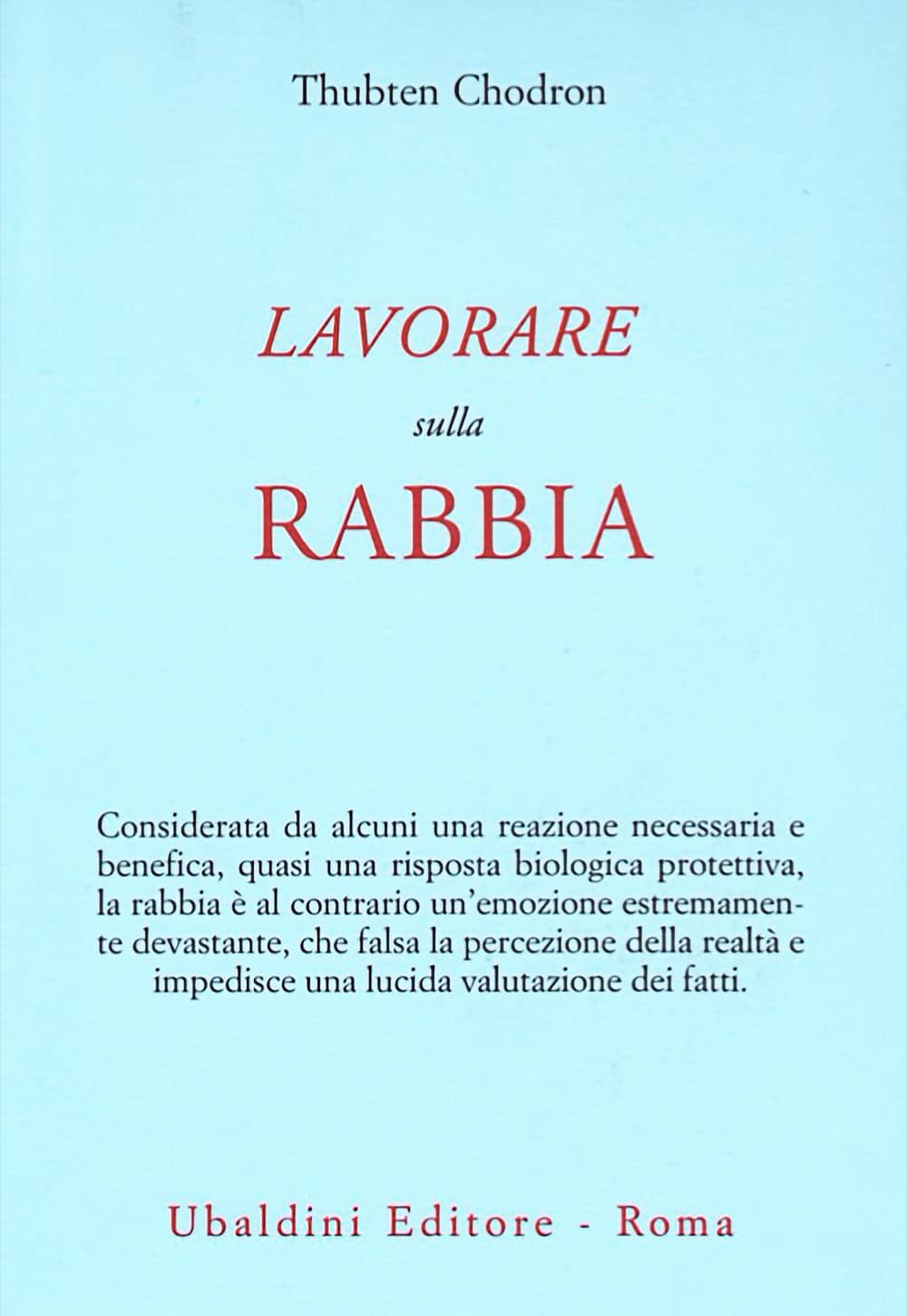 Cover of Working with Anger in Italian