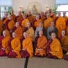 A group photo of participants in the Vinaya course.