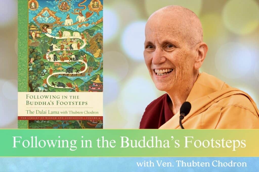 Book cover and image of Venerable Chodron